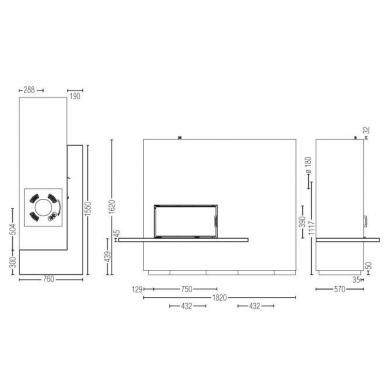 Akumuliacinis židinys Austroflamm Miu Xtra 4 Akumuliacinis židinys Austroflamm Miu Xtra 4