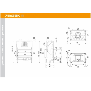 Austroflamm 75/39 K ll Flat Tunnel 2 Austroflamm 75/39 K ll Flat Tunnel 2