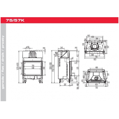 Austroflamm 75/57 K 2.0 Flat 2 Austroflamm 75/57 K 2.0 Flat 2
