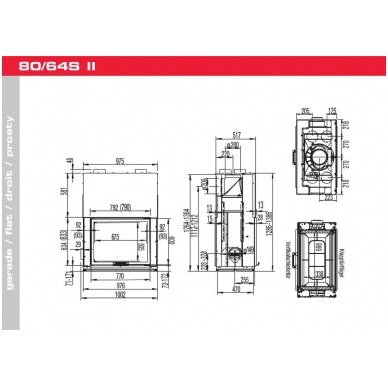 Austroflamm 80/64 S ll 2.0 Flat Tunnel 2 Austroflamm 80/64 S ll 2.0 Flat Tunnel 2