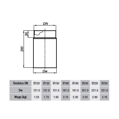 Dūmtraukis RP 250 mm ilgio 2 Dūmtraukis RP 250 mm ilgio 2