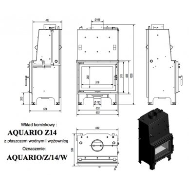 Kratki Aquario Z 14KW PW 4