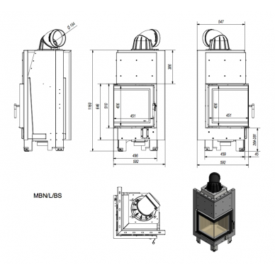 Kratki MBN 680 L/BS 8KW 5
