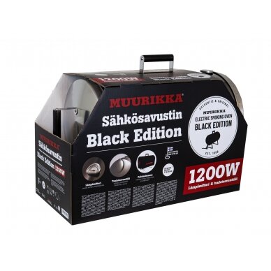Muurikka 1200W Black Edition elektrinė rūkykla su termometru 3